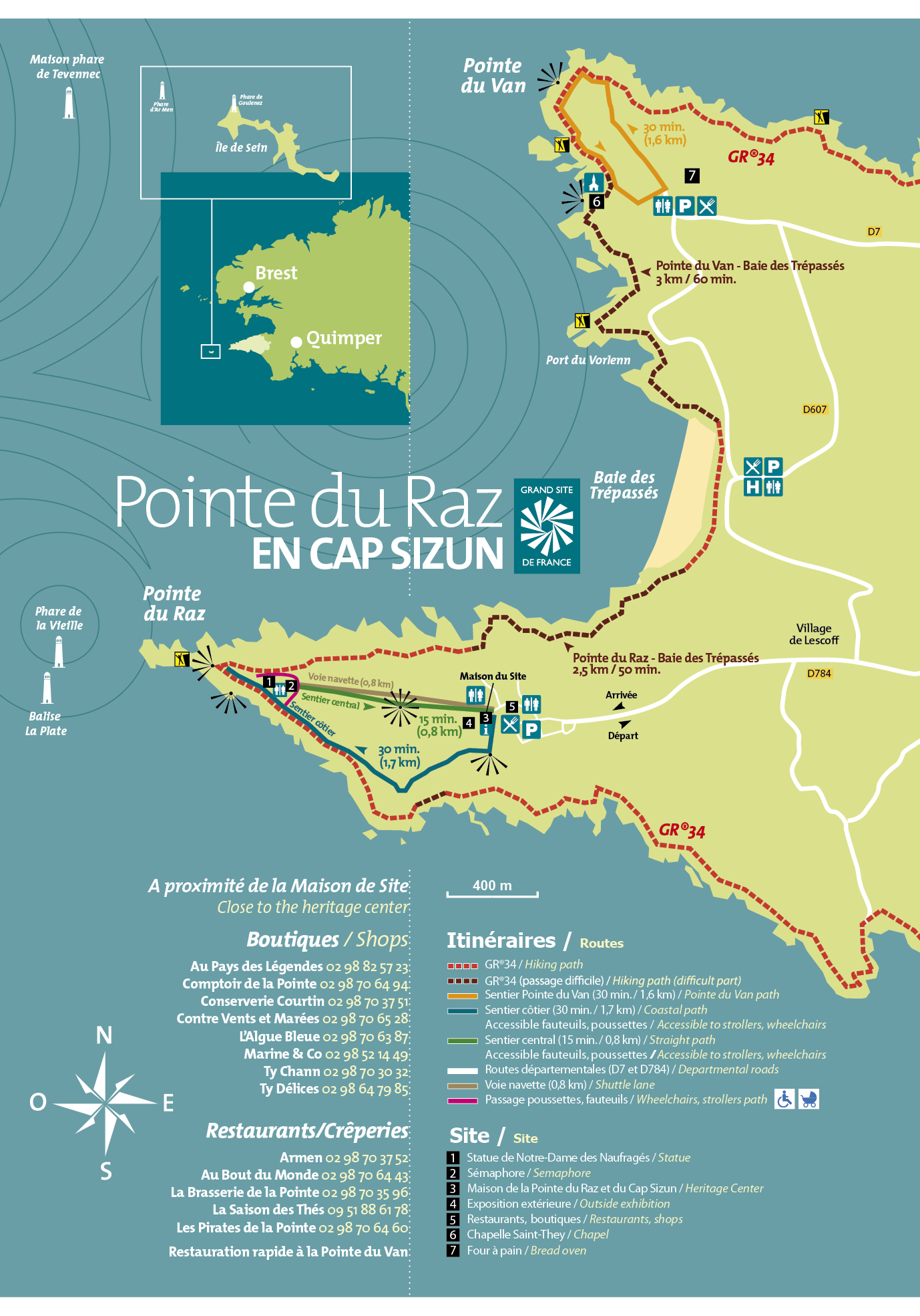 pointe du raz carte